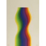 JULIO LE PARC (Mendoza 1928) Senza titolo, anni '70 Litografia a colori, ex. 16/100 Misure del