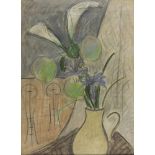 MICAO KONO (Giappone 1876 - 1954) Vaso di fiori, 1934 Pastelli e matita su carta, cm. 71 x 51,5