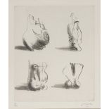 HENRY MOORE (Castleford 1898 - Much Hadham 1986) Senza titolo Incisione, ex. 8/90 Misure della