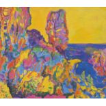 GIANCARLO BORGIA (Milano 1958 - Firenze 2002) Autunno al monte di Portofino, 1994 Olio su tela,