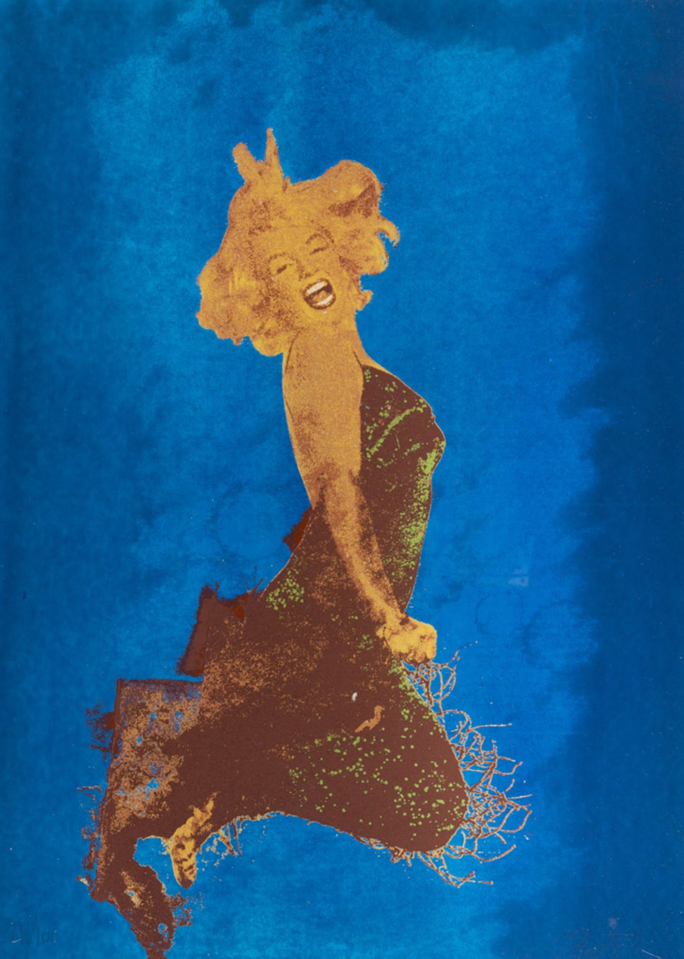 MIMMO ROTELLA (Catanzaro 1918 - Milano 2006) Marilyn Litografia a colori, ex. 21/100 Misure del