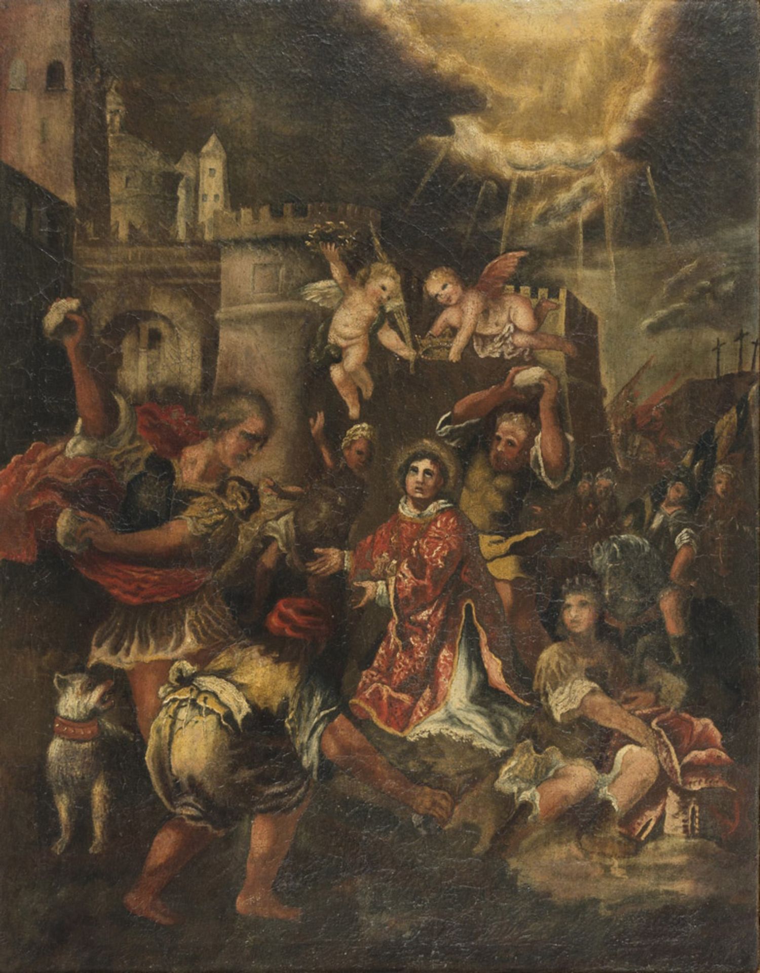 CRISTOFANO ALLORI (Florence 1577 - 1621) THE LAPIDATION OF SAINT STEPHEN