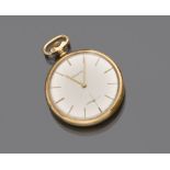 Pocket watch, Brand ZENITH Anni '50 in yellow gold 18 kts., champagne dial with applied indexes