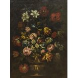 ANDREA SCACCIATI, follower of (Florence 1644 - 1710) COMPOSITION OF FLOWERS IN VASE COMPOSITION OF