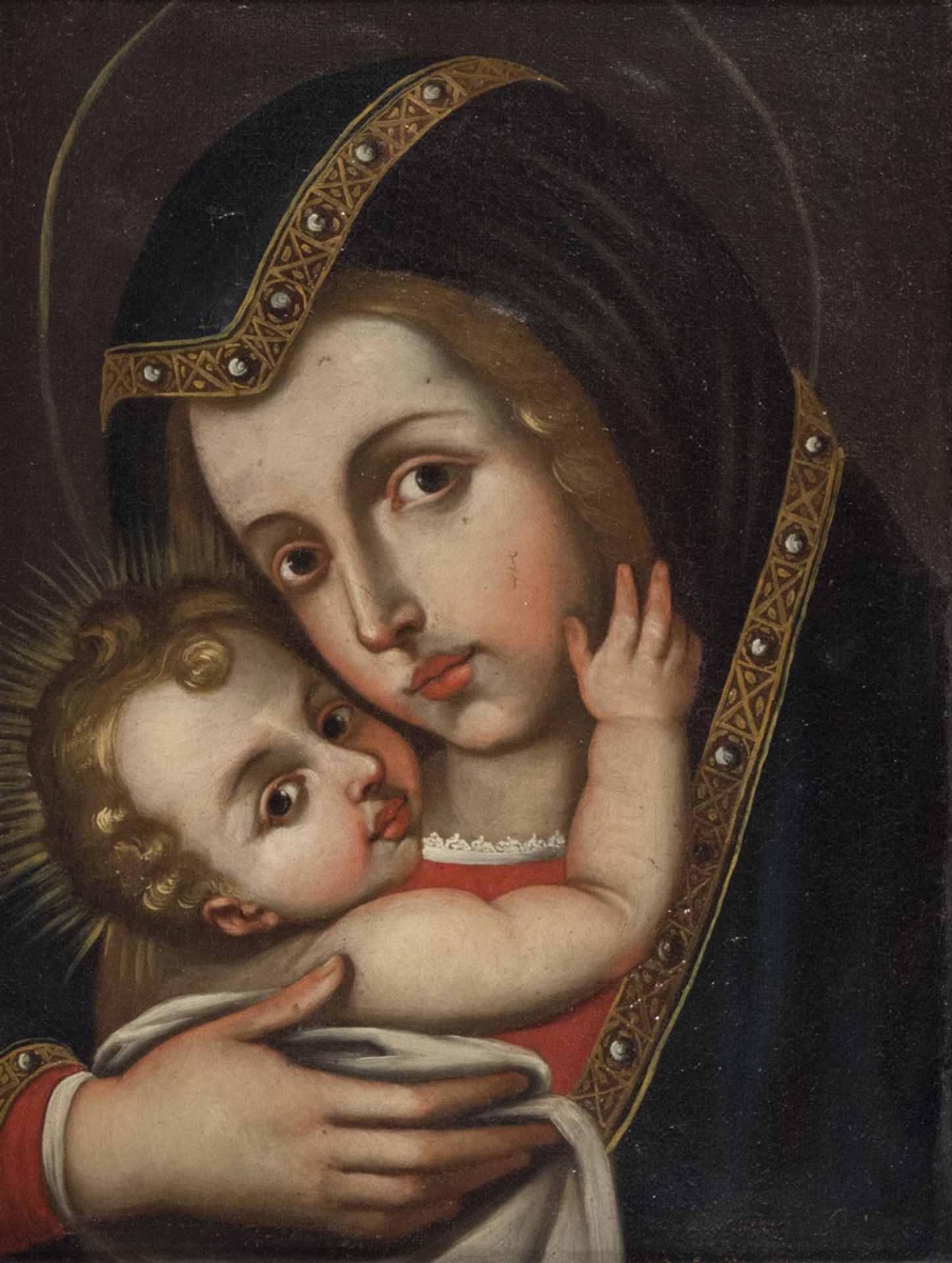 SOUTHERN ITALY PAINTER, 18TH CENTURY VIRGIN AND CHILD