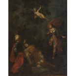 ERCOLE GRAZIANI THE YOUNG ONE (Bologna 1688 - 1765) ARMIDA DISCOVERS RINALDO SLEEPING Oil on canvas,