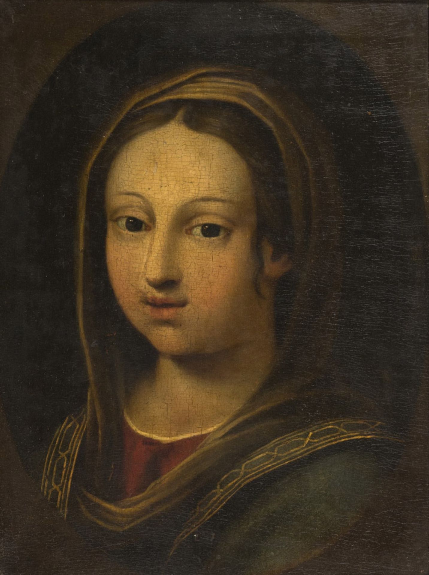 FLEMISH PAINTER, EARLY 17TH CENTURY THE VIRGIN'S FACE