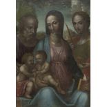 GIOVANNI ANTONIO BAZZI called SODOMA (Vercelli 1477 - Siena 1549) HOLY FAMILY WITH INFANT ST. JOHN