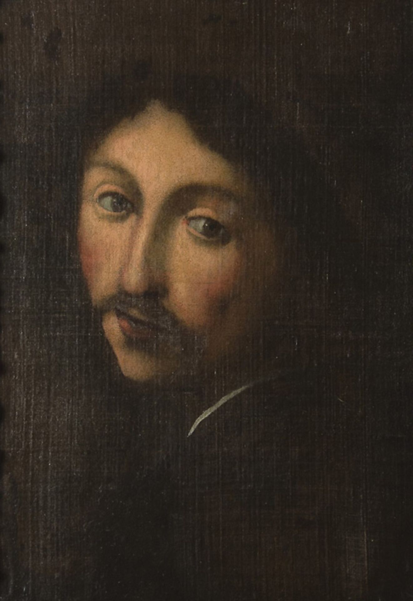 GIOVANNI ANTONIO GALLI, circle of (Rome 1585-1652) PORTRAIT OF A YOUNG MAN WITH MUSTACHE