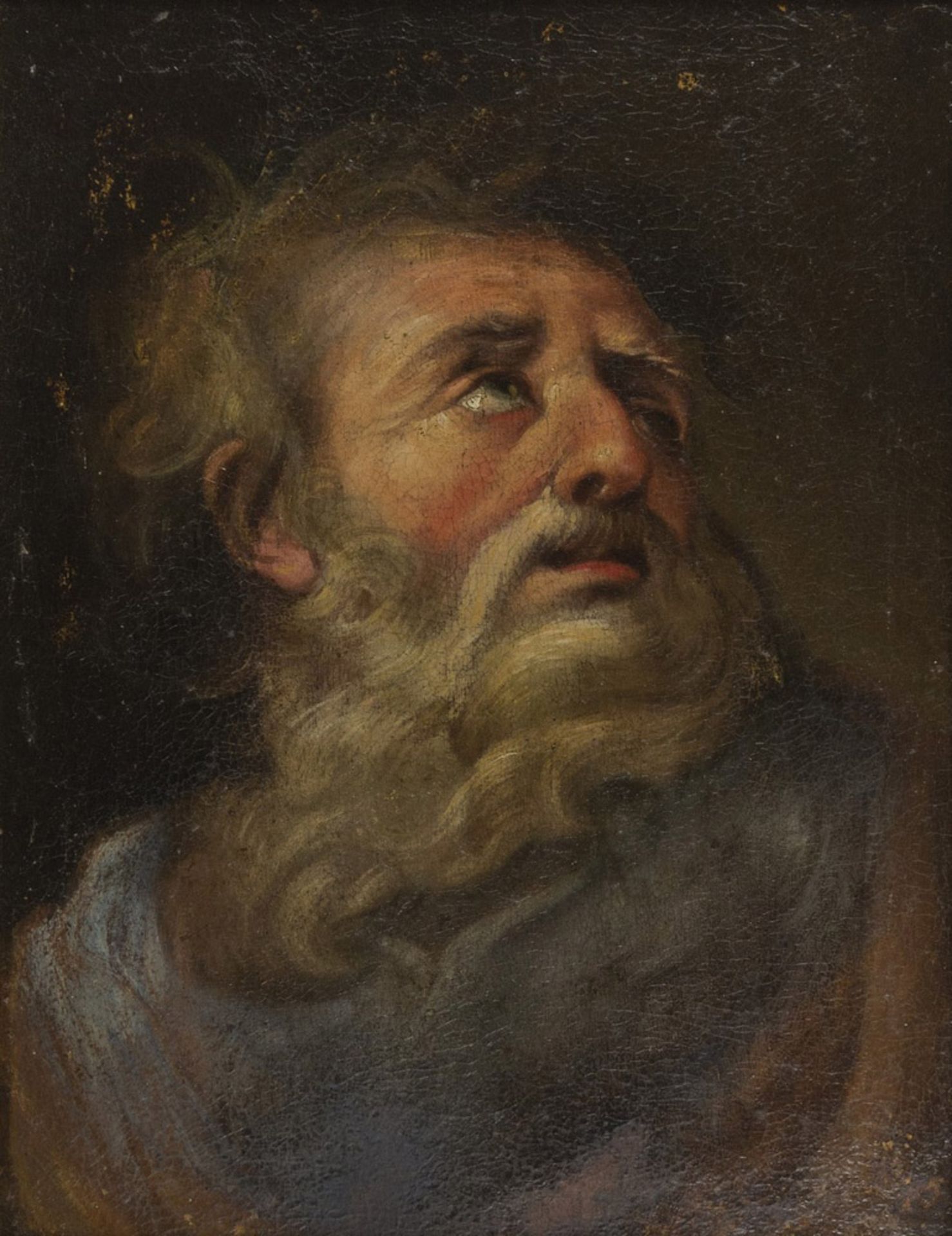 MARTINO ALTOMONTE, att. to (Naples 1657 - Vienna 1745) APOSTLE'S HEAD Oil on canvas, cm. 50 x 38