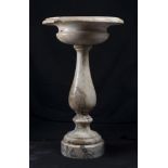 BEAUTIFUL HOLY WATER STOUP IN MARBLES, NORTHERN ITALY 17TH CENTURY with basin in white statuary