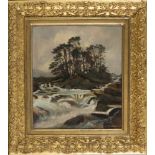 EUROPEAN PAINTER, EARLY 20TH CENTURY Mountainous brooks Oil on canvas board, cm. 35 x 30