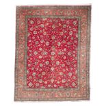 ARAK CARPET, EARLY 20TH CENTURY with design of shoots with palmette, herati and leaves, in the