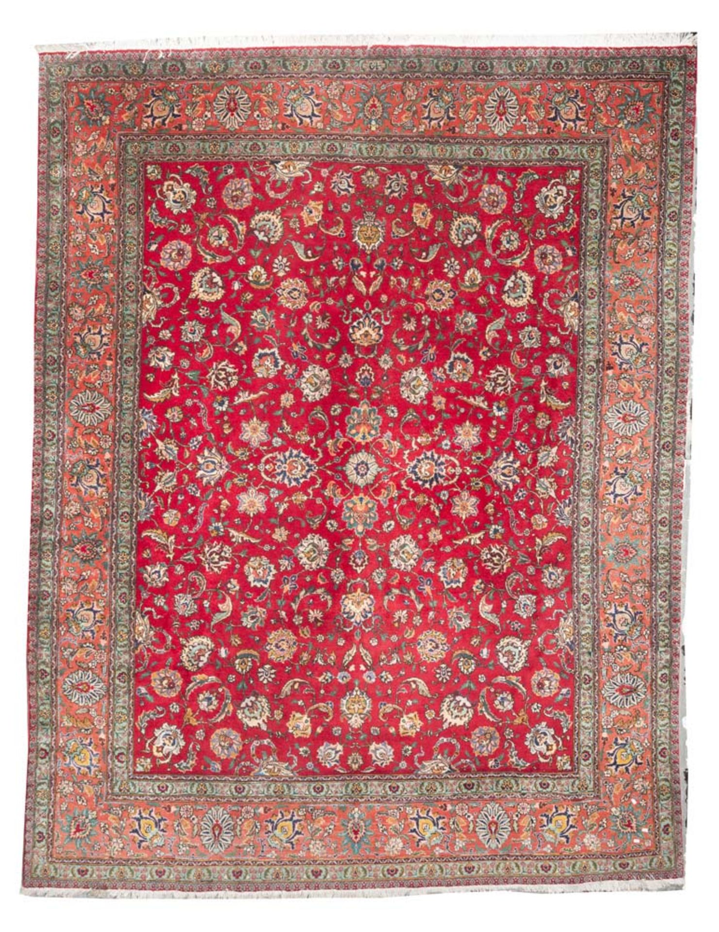 ARAK CARPET, EARLY 20TH CENTURY with design of shoots with palmette, herati and leaves, in the