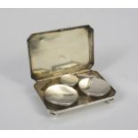 SILVER TROUSSE, PUNCH UNITED STATES EARLY 20TH CENTURY to ruled body, with basins inside. Measures