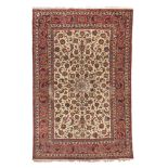 ISFAHAN CARPET, HALF 20TH CENTURYwith design of shoots with herati, palmette and leaves, in the