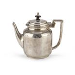 SMALL SILVER TEAPOT, PUNCH LONDON 1880