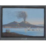 NEAPOLITAN PAINTER, EARLY 20TH CENTURY Eruption 1848 Eruption 1845