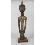 IMPORTANT AFRICAN SCULPTURE OF A TRIBAL CHIEF, DENGESE CULTURE CONGO END 19TH CENTURY