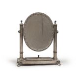 SILVER-PLATED TABLE MIRROR, PROBABLY NAPLES EARLY 20TH CENTURY