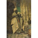 ITALIAN PAINTER, EARLY 20TH CENTURY ARAB'S FIGURE IN INSIDE