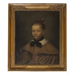 NORTHERN PAINTER, FIRST HALF OF 19TH CENTURY YOUNG GIRL'S PORTRAIT WITH EARRING