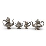 SILVER TEA AND COFFEE SET, PUNCH ALESSANDRIA 1944/1968