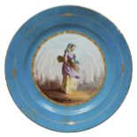 PORCELAIN DISH, PROBABLY SEVRES 19TH CENTURY