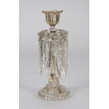 GLASS CANDLESTICK, PROBABLY VIENNA EARLY 20TH CENTURY