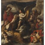 "ANDREA SACCHI, workshop of ( 1599 - 1661) HOPE, PRUDENCE AND STRENGTH LEAD TO VICTORY