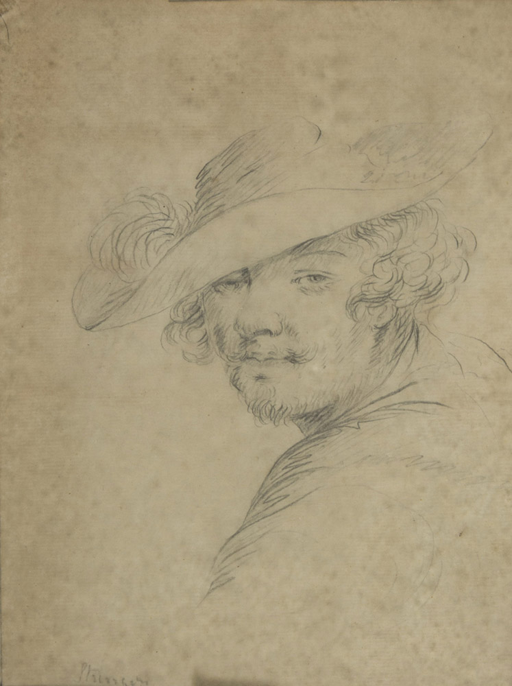 EUROPEAN PAINTER, 19TH CENTURY PORTRAIT OF REMBRANDT