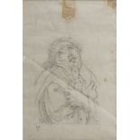 BOLOGNESE PAINTER, EARLY 19TH CENTURY STUDY OF CHRIST IN THE GARDEN