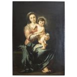 UNKNOWN PAINTER, LATE 18TH, EARLY 19TH CENTURY VIRGIN AND CHILD, AFTER MURILLO