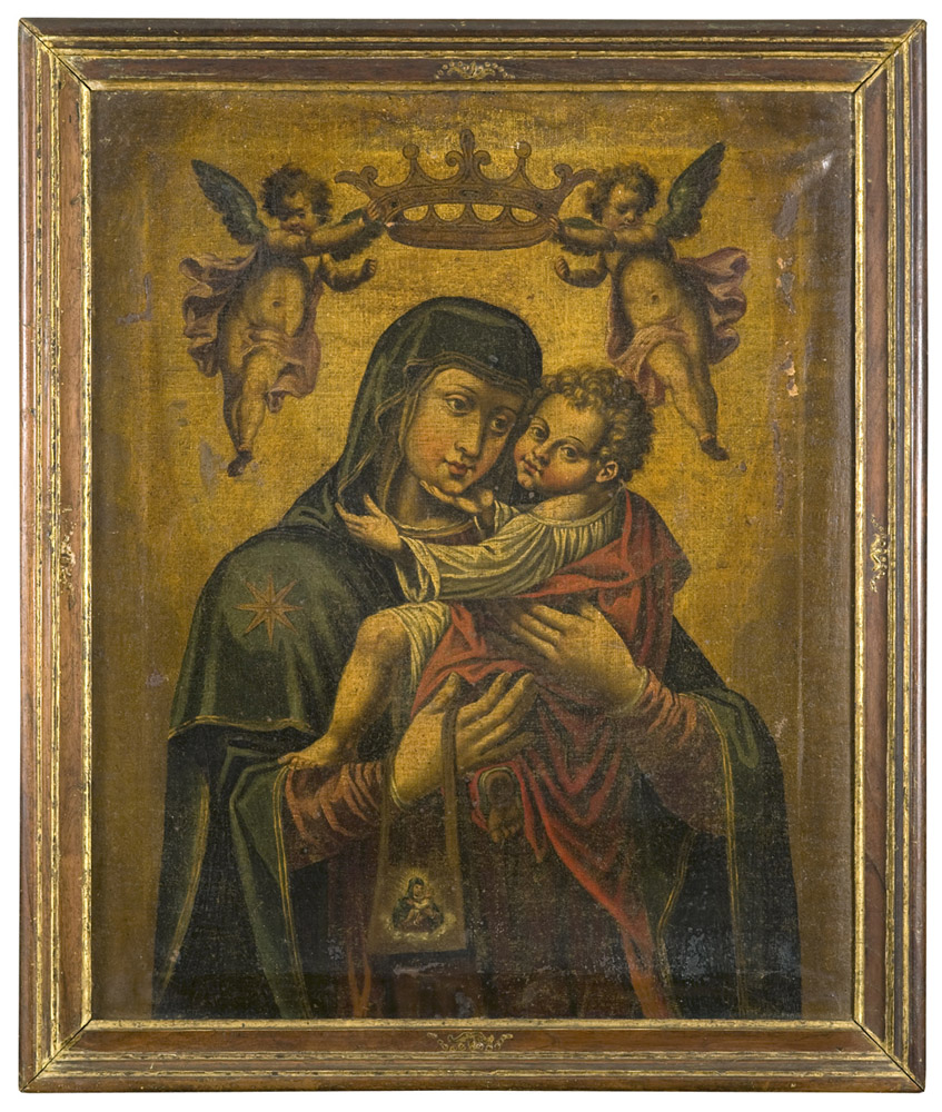 SOUTHERN ITALY PAINTER, 17TH CENTURY The Virgin of the Scapular