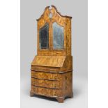 SMALL TWO-CORPS FLIP TOP CABINET IN BRIAR OF OLIVE TREE, VENETIAN EARLY 20TH CENTURY