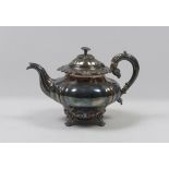 SILVER-PLATED TEAPOT, 20TH CENTURY