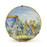 MAIOLICA DISH , PROBABLY CASTLES EARLY 20TH CENTURY