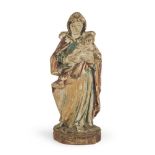 SMALL WOODEN SCULPTURE, ITALY CENTRAL 18TH CENTURY