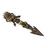 RITUAL METAL DAGGER, TIBET, 20TH CENTURY