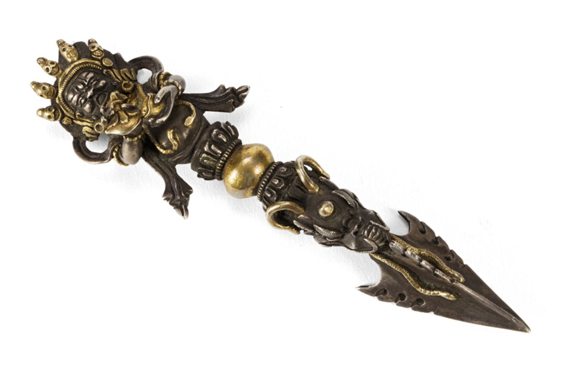 RITUAL METAL DAGGER, TIBET, 20TH CENTURY