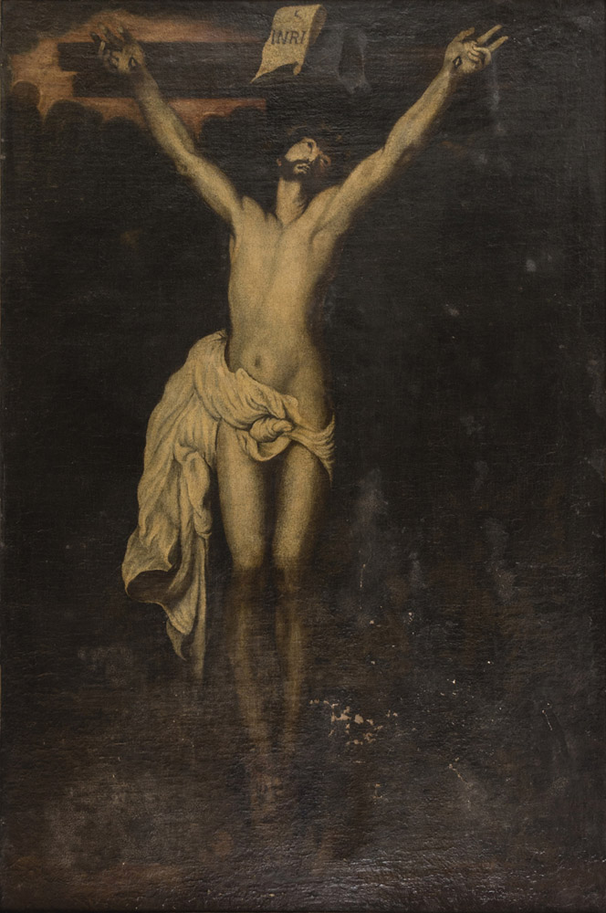FOLLOWER OF ANTON VAN DYCK, 17TH CENTURY CRUCIFIED CHRIST