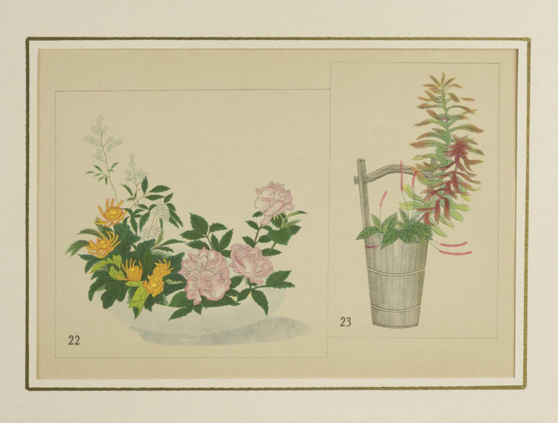 FIVE POLYCHROME WOODCUTTINGS ON PAPER, JAPAN, 20TH CENTURY - Image 3 of 3