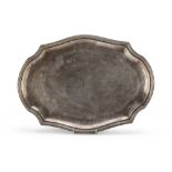 SMALL SILVER TRAY IN, PUNCH KINGDOM OF ITALY 1872/1933