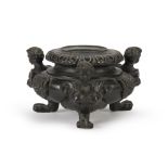 BRONZE INKWELL, EARLY 19TH CENTURY