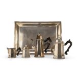 SILVER TEA AND COFFEE SERVICE, PUNCH TREVISO POST 1968