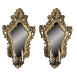 A PAIR OF GILTWOOD MIRRORS, VENETIAN 18TH CENTURY