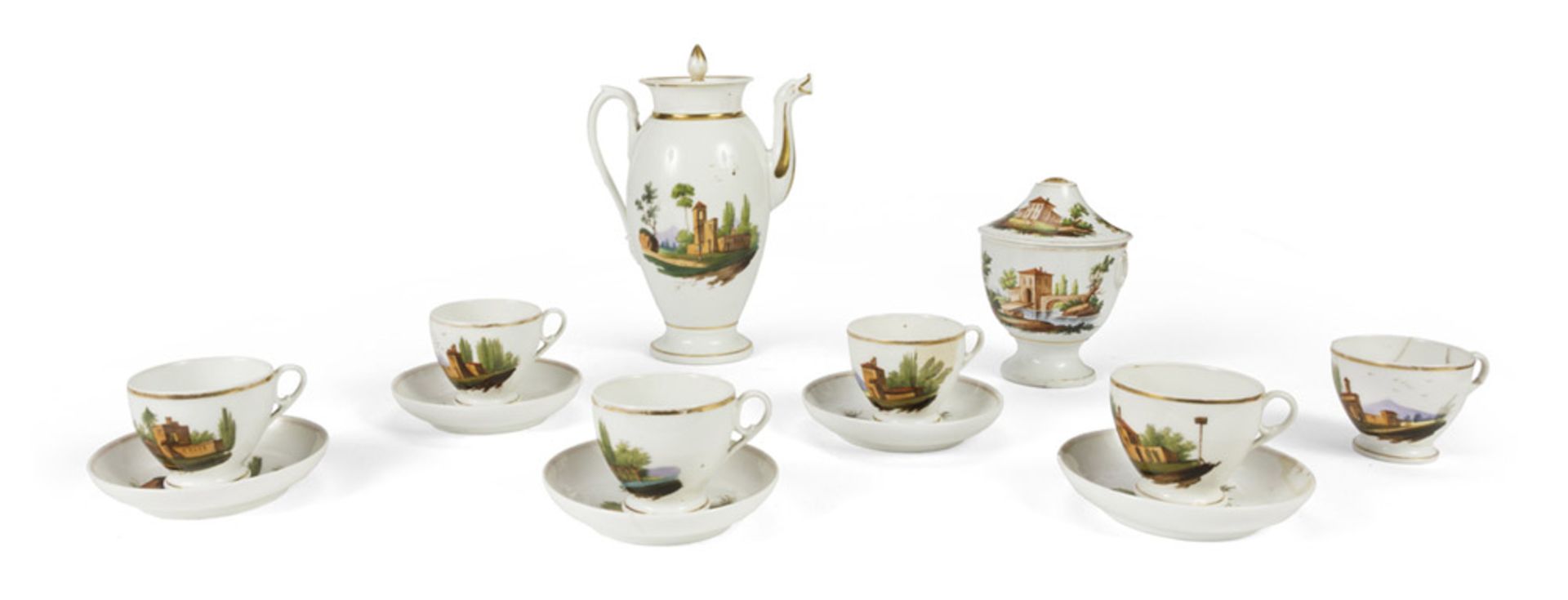 PORCELAIN TEA SERVICE, 19TH CENTURY