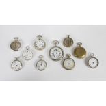 TEN POCKET WATCHES, RUSSIAN AND EUROPEAN WATCHMAKERS