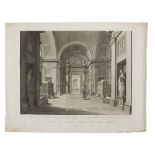 ROMAN ENGRAVER, 19TH CENTURY THE HALLWAY OF THE DOOR OF THE MUSEUM CLEMENTINO, FROM FEOLI