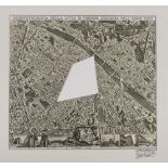 SOL LEWITT (Hartford 1928 - New York 2007) A photo of Florence with the area between the Badia, S.